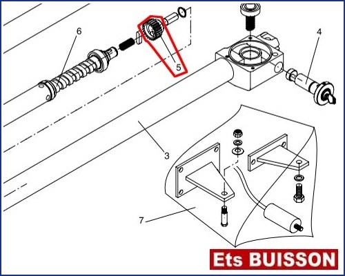 BENINCA DU.30V dx - Engrenage N°5 Ref. 9686454